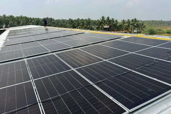Sungrow inverter used in 100kW textile mill solar project